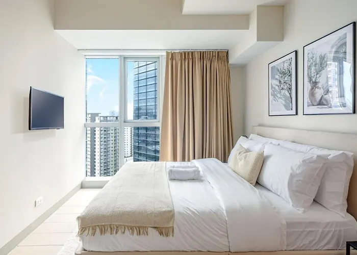 Apartamento Stylish 2 Bedroom With Bathtub And Balcony Uptown Bgc Manila